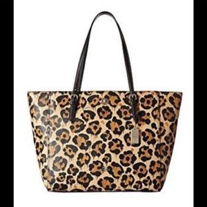Coach leopard tote